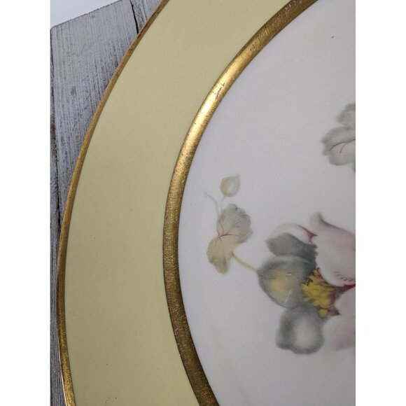 Anemone Yellow Dinner Plates Set of 2 California Gold Flintridge Sylvan China - Picture 4 of 8
